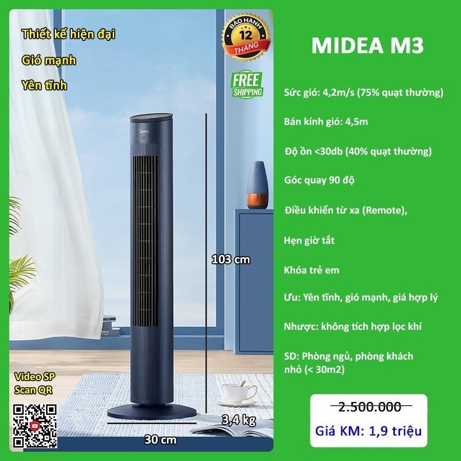 Quạt tháp Midea M3