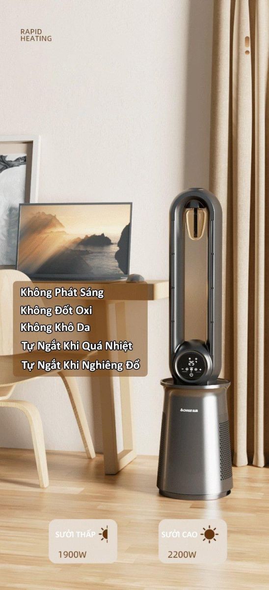 Máy sưởi Xiaomi Chigo PTC New Model 2025